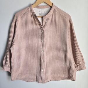 MUJI Pale Pink Cotton Shirt